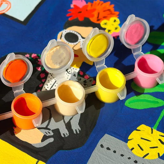 Kit peinture numéro "La fille aux chats"