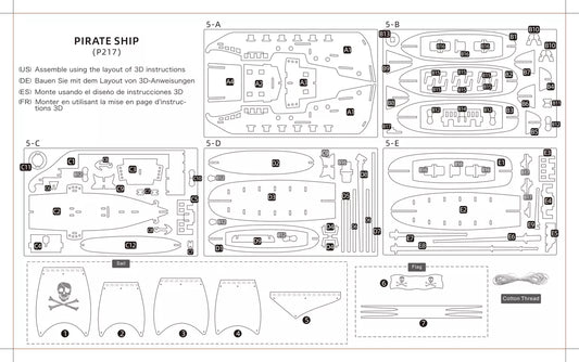 Kit créatif bateau pirate