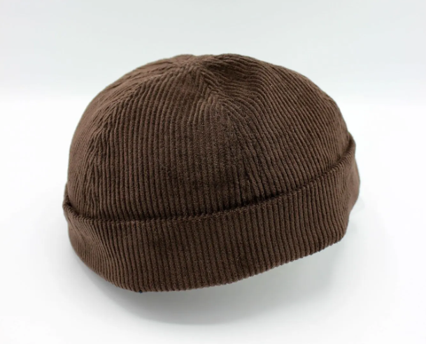Bonnet Miki Docker style Breton en coton velours