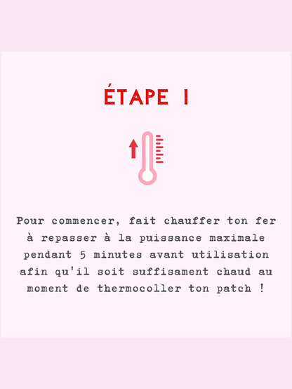 Patch thermocollant " Je m'en bats les ovaires "