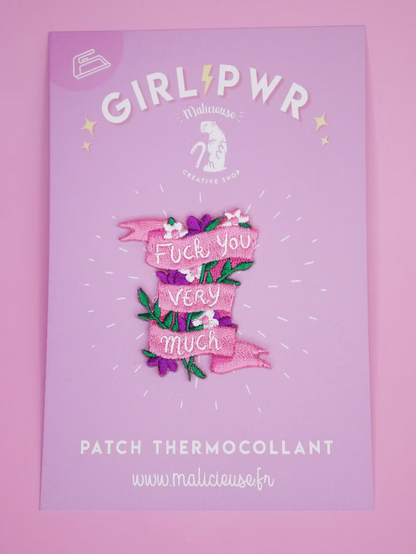 Patch thermocollant "Fuck you very much"