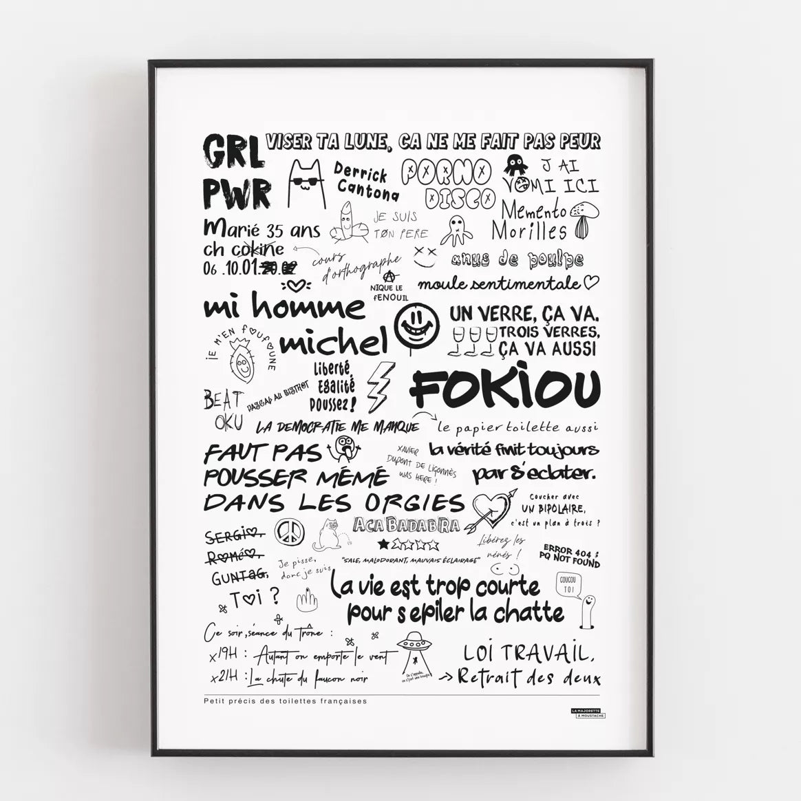 Affiches "La majorette à moustache"