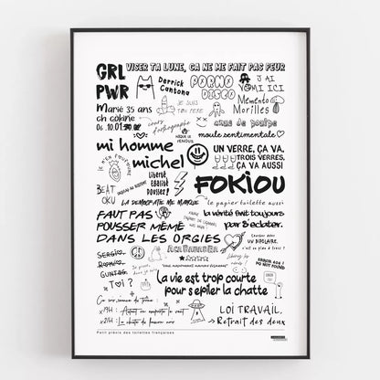 Affiches "La majorette à moustache"