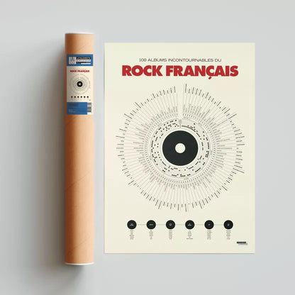 Affiche La majorette à moustache " Le rock français   "