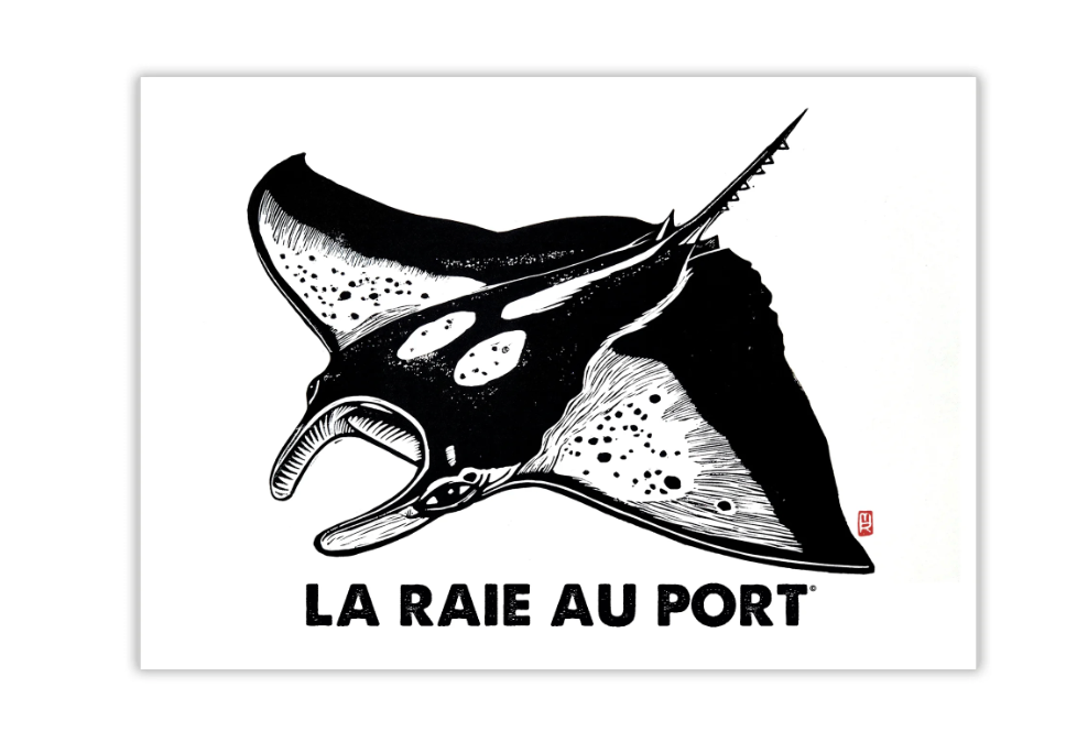 Carte " La raie au port "
