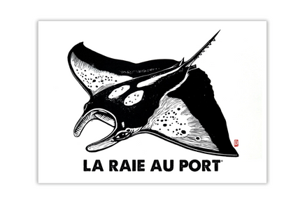 Carte " La raie au port "