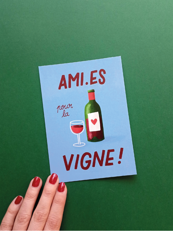 Carte fortiche : Ami.es pour la vigne
