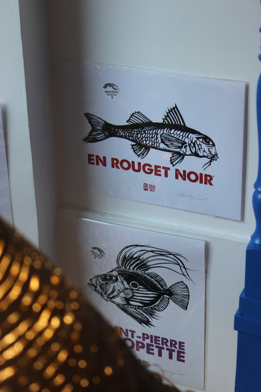 Affiche en Rouget noir de MLLE ROZE