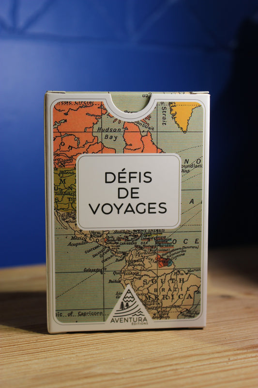 Jeux de cartes défis voyage