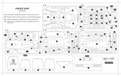 Kit créatif bateau pirate