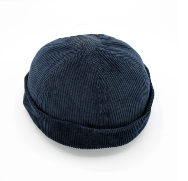 Bonnet Miki Docker style Breton en coton velours