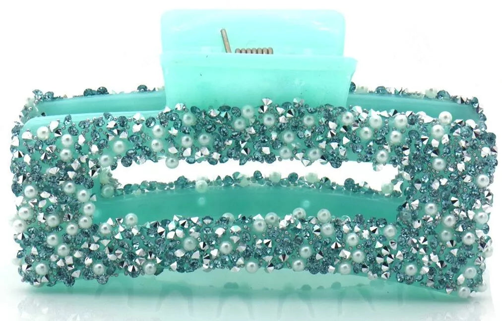 Pince à cheveux perles paillettes